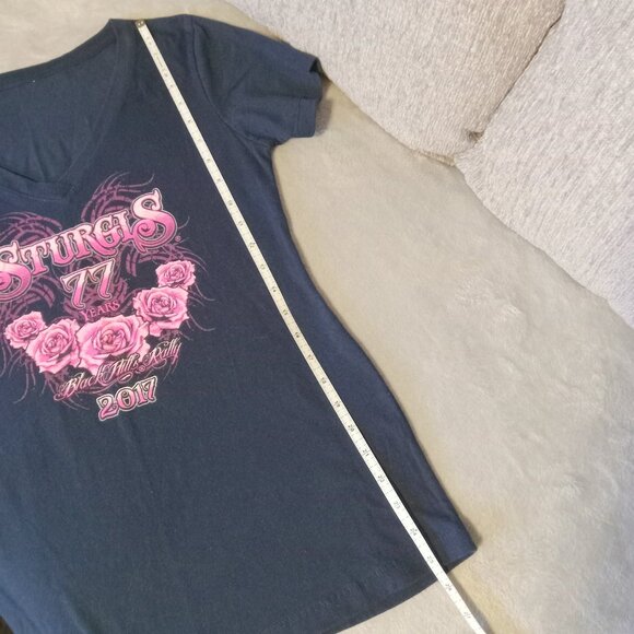 2017 Sturgis Ladies Vee Neck Tee w/Bonus - Picture 9 of 12